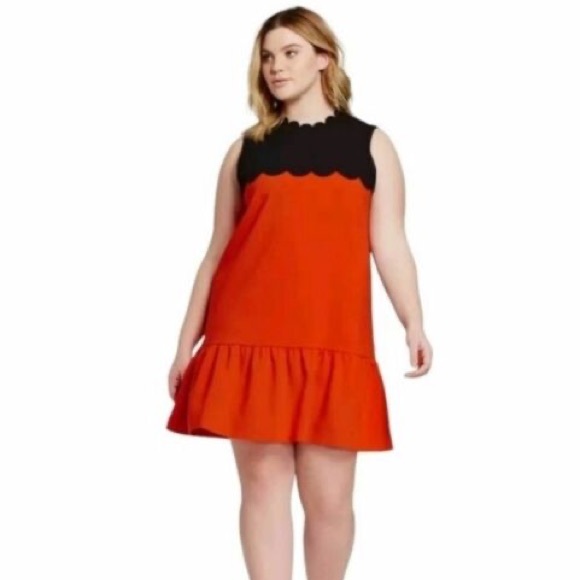 Victoria Beckham for Target Orange and Black Dress - Picture 4 of 4